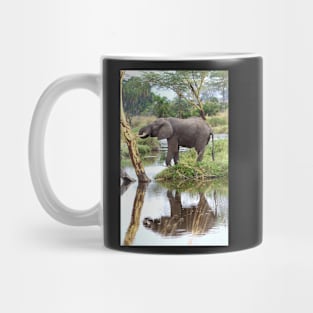 African Elephants, Serengeti National Park, Tanzania. Mug